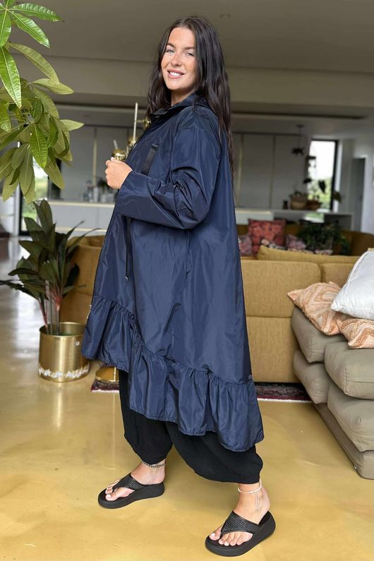 Stroll Frill Mac Navy